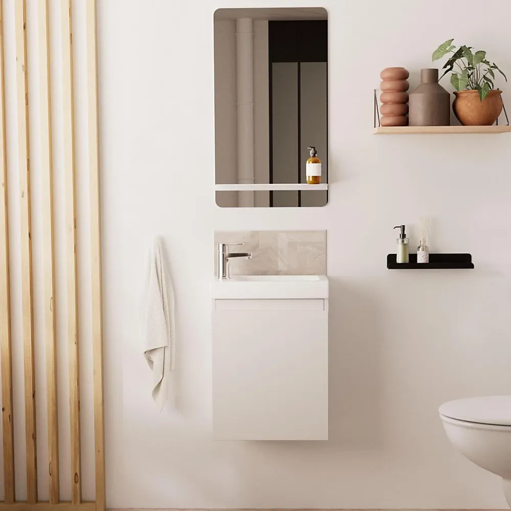 Mob-In Meuble lave-mains LISA + miroir tablette