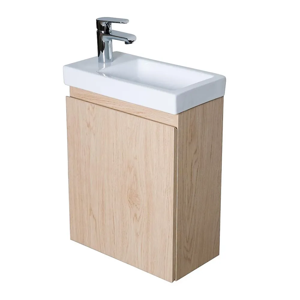 Meuble Wc|Mob-In Meuble lave-mains LISA + robinet chromé