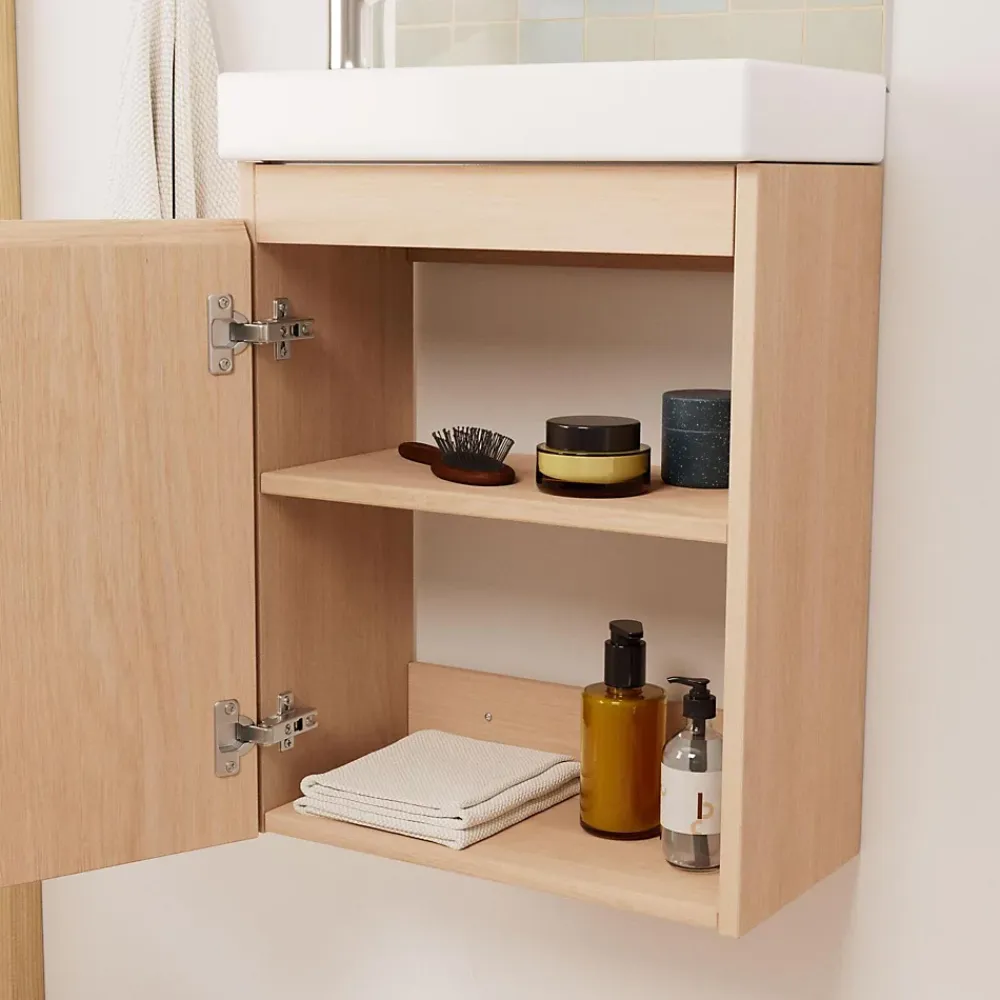 Meuble Wc|Mob-In Meuble lave-mains LISA + robinet chromé