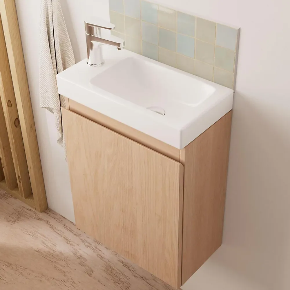 Meuble Wc|Mob-In Meuble lave-mains LISA + robinet chromé