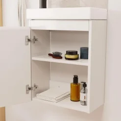 Mob-In Meuble lave-mains LISA + robinet noir
