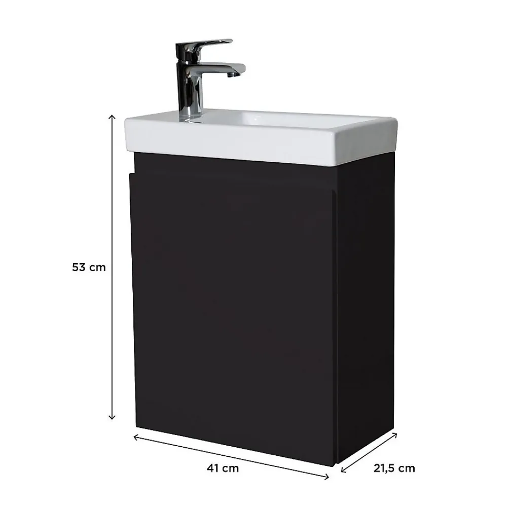 Mob-In Meuble lave-mains LISA + robinet chromé