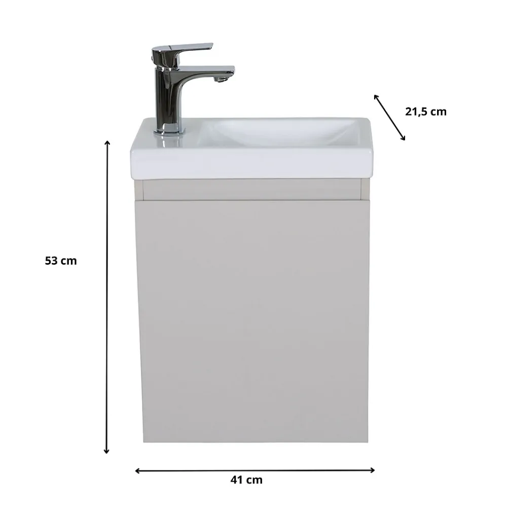 Lave-Mains|Mob-In Meuble lave-mains LISA + robinet chromé