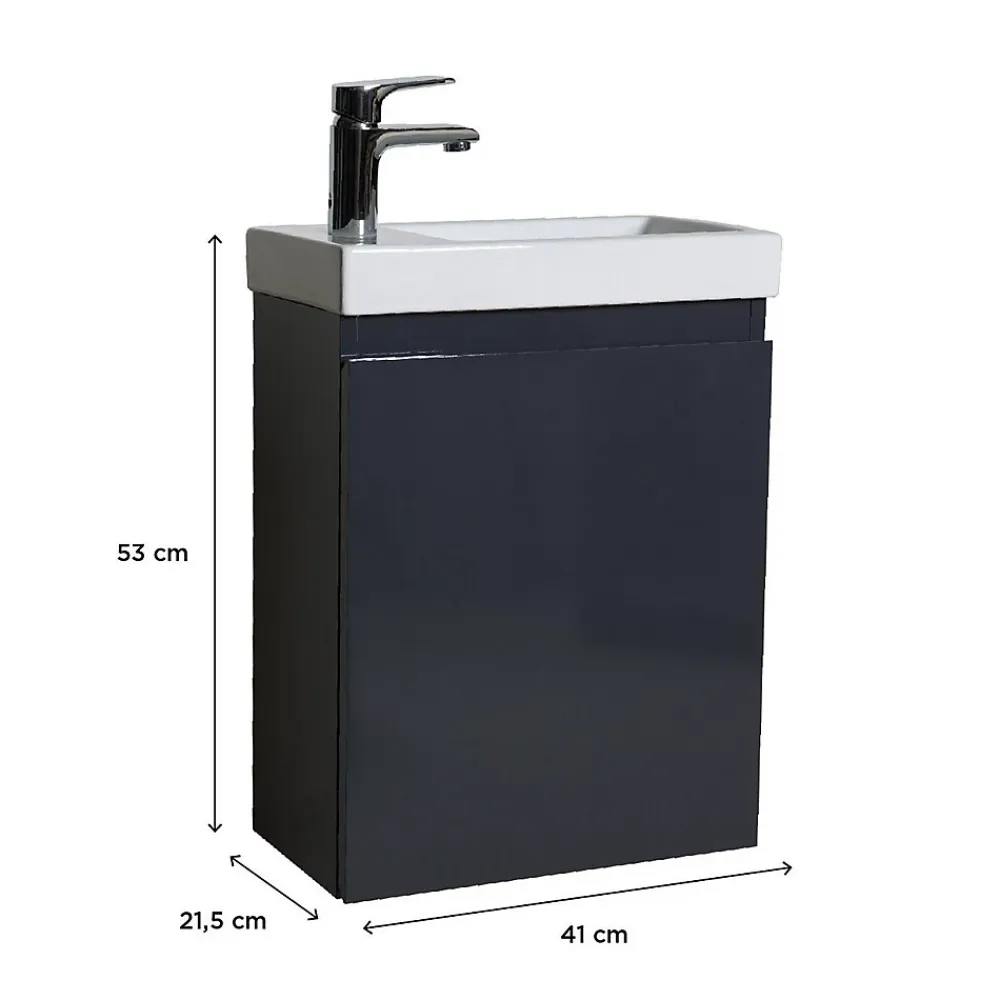 Lave-Mains|Mob-In Meuble lave-mains LISA suspendu 41 cm 41cm