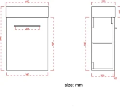 Lave-Mains|Lomazoo Meuble lave-mains noir mat - lavabo noir Bombay - 40cm