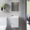 Lave-Mains|Cuisibane Meuble lave-mains SAFIA avec vasque et miroir - Blanc