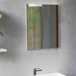 Lave-Mains|Cuisibane Meuble lave-mains SAFIA avec vasque et miroir - Blanc