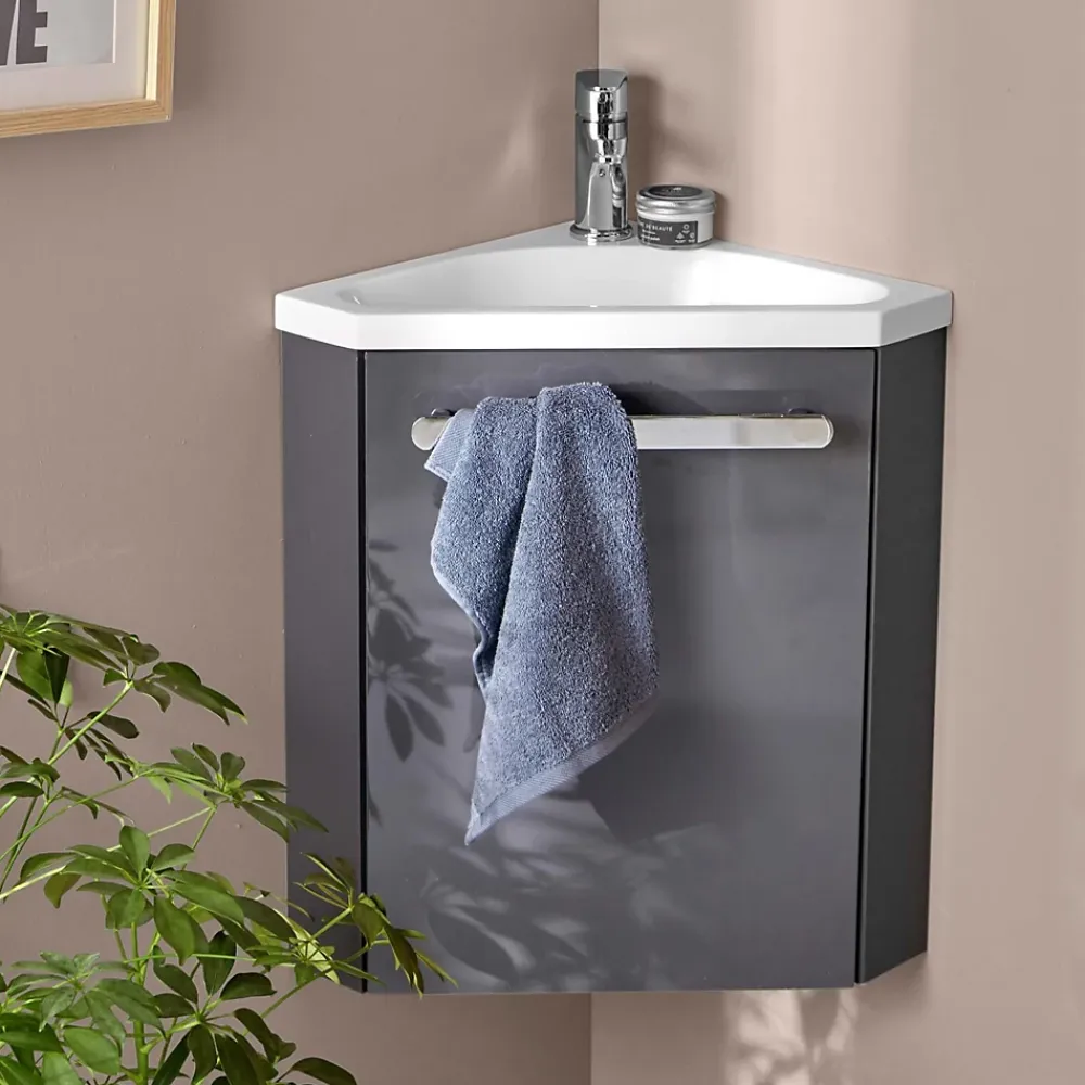 Mob-In Meuble lave-mains SKINO + robinet chromé