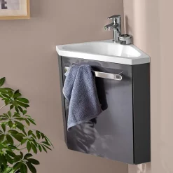Mob-In Meuble lave-mains SKINO + robinet chromé