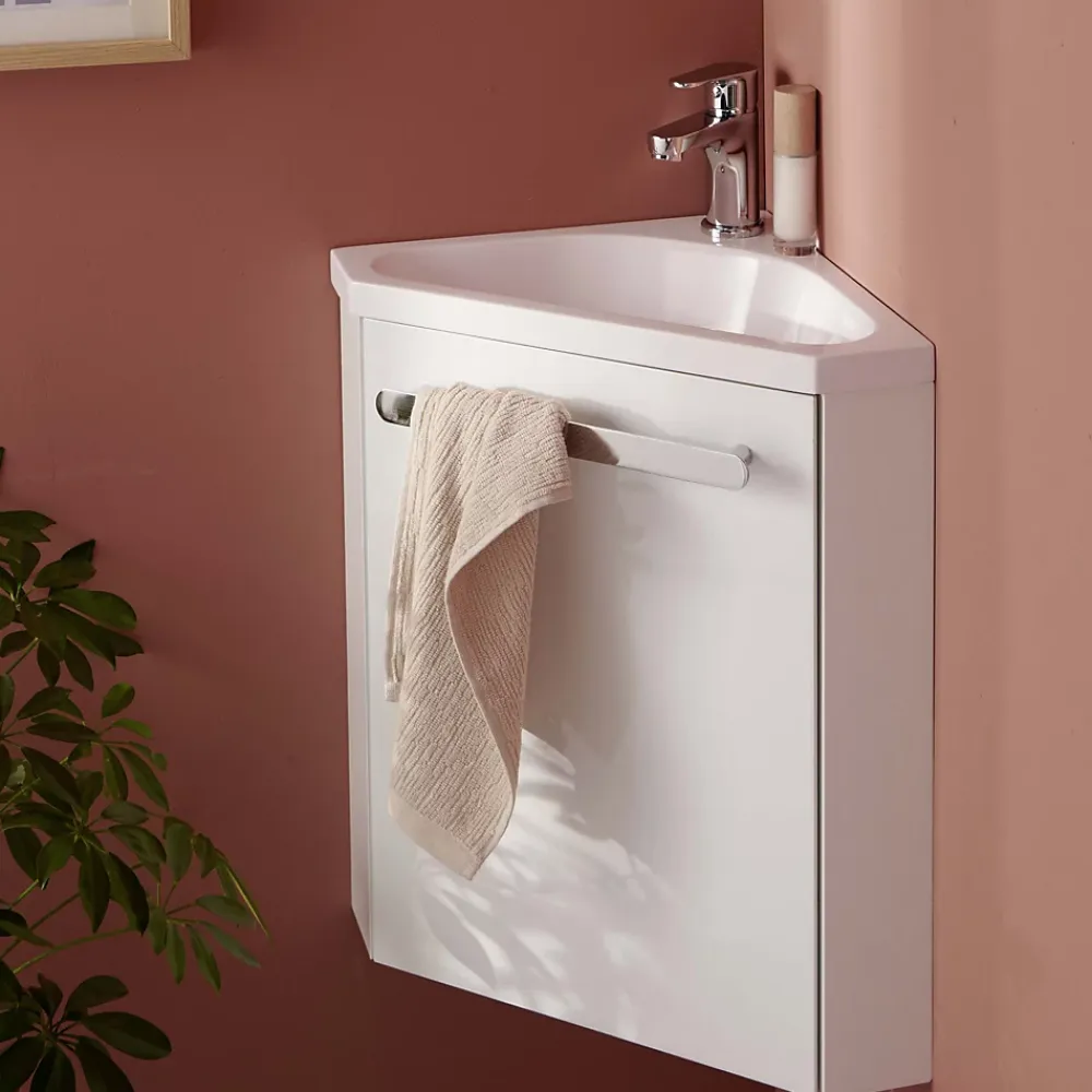 Mob-In Meuble lave-mains SKINO + robinet chromé