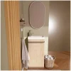 Mob-In Meuble lave-mains sur pieds JOHANN décor chêne + vasque + miroir