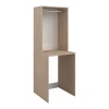 Vente-unique Meuble pour machine à laver avec penderie - Naturel clair - L65 x H184 cm - ERKANO