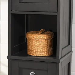 Sobuy Meuble Rangement Salle de Bain Armoire Haute Meuble Colonne, FRG236-DG,