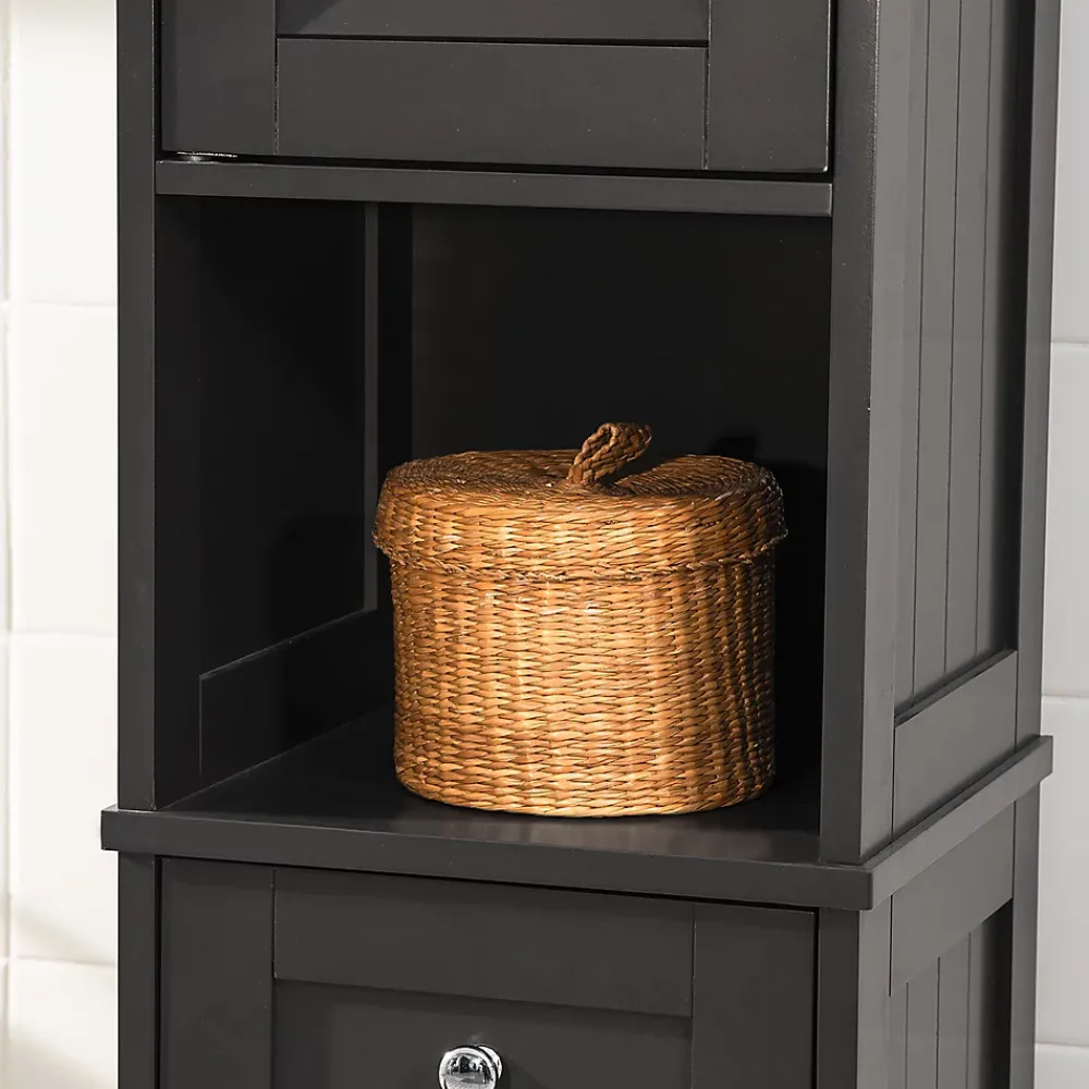 Sobuy Meuble Rangement Salle de Bain Armoire Haute Meuble Colonne, FRG236-DG,
