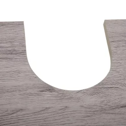 Homcom Meuble salle de bain - meuble sous-vasque - placard 2 portes avec étagère - dim. 60L x 30l x 70H cm - MDF imitation bois gris