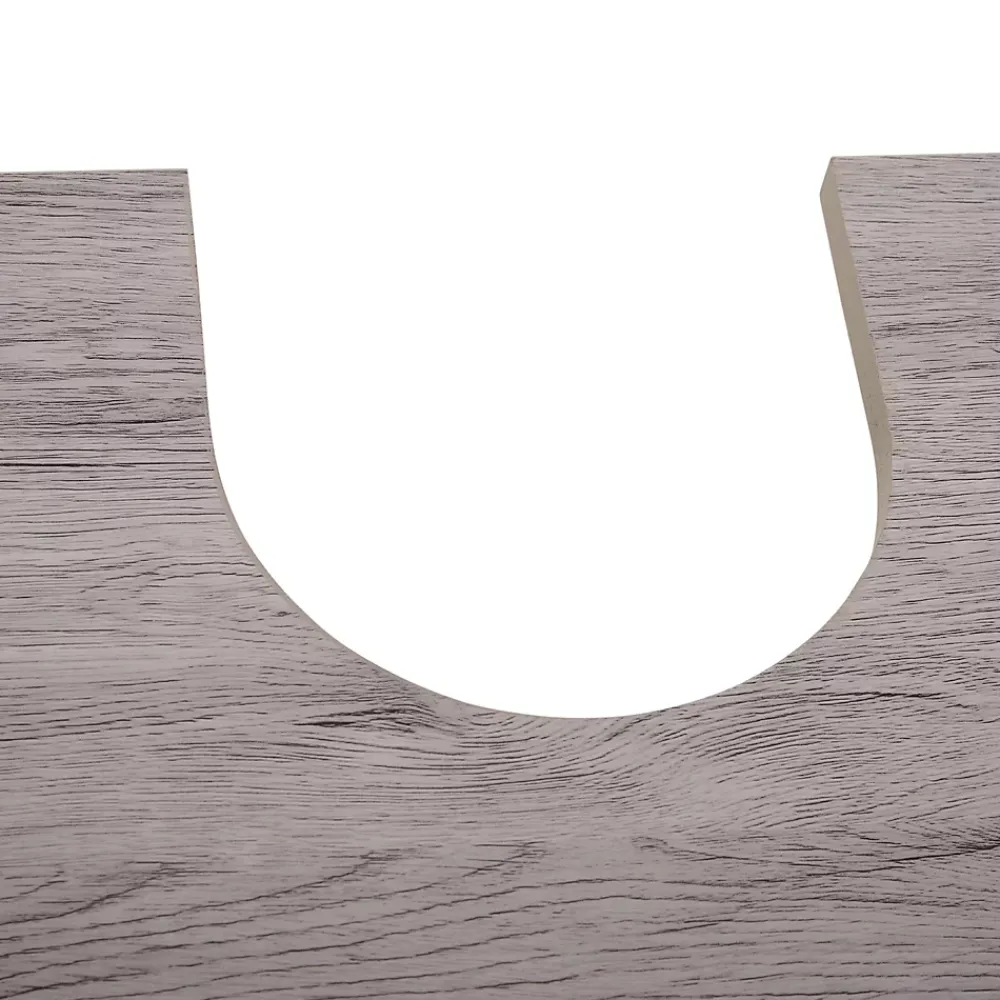 Homcom Meuble salle de bain - meuble sous-vasque - placard 2 portes avec étagère - dim. 60L x 30l x 70H cm - MDF imitation bois gris
