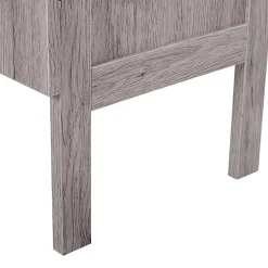 Homcom Meuble salle de bain - meuble sous-vasque - placard 2 portes avec étagère - dim. 60L x 30l x 70H cm - MDF imitation bois gris