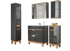 Meuble De Salle De Bains Faible Profondeur|Autres Meuble salle de bain BUENO Noir