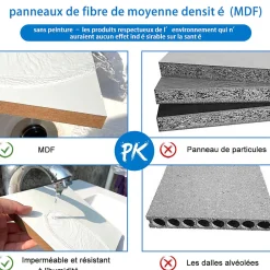 Meuble Vasque|AICA Sanitaire Meuble salle de bain 100cm noir brillant avec 2 tiroirs à fermeture automatique et simple lavabo céramique