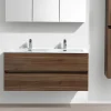 Stano Meuble salle de bain design double vasque SIENA largeur 120 cm noyer