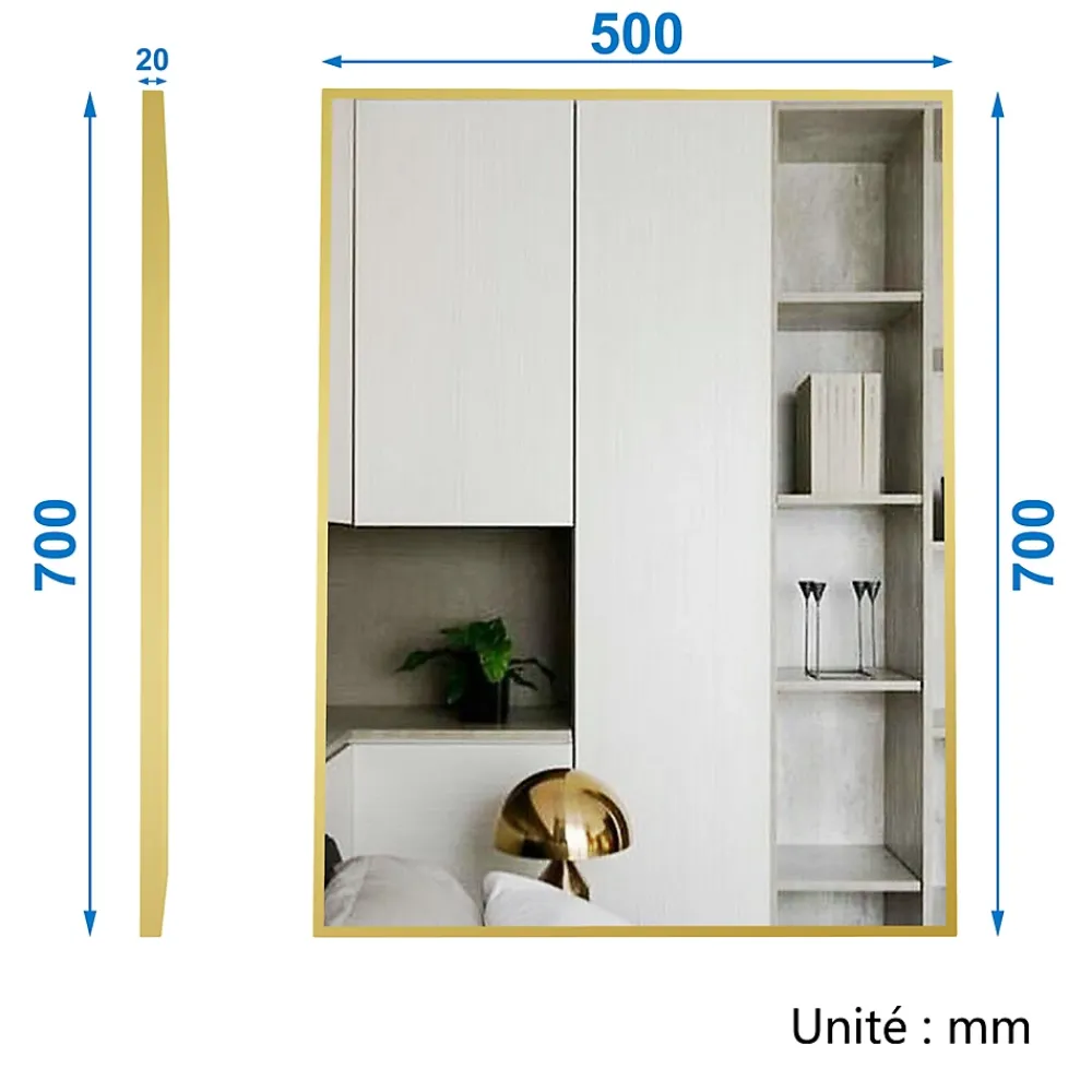 AICA Sanitaire Meuble salle de bain double vasque 120cm meuble + miroir Chêne Wotan