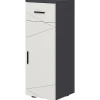 Meuble Wc|ProximaX Meuble salle de bain gris, armoire d'appoint avec tiroir et étagères réglables, meuble de rangement, idéal salle de bain ou salon
