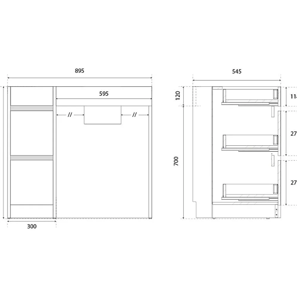 Ensemble Meuble De Salle De Bains|Cuisibane Meuble salle de bain PMR ANDY PLUS 90 cm bois et blanc + miroir Motory