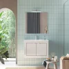 Meuble De Salle De Bains Faible Profondeur|Autres Meuble salle de bain Pratiko BASIC 2.0 blanc laqué brillant 82x57x47 cm