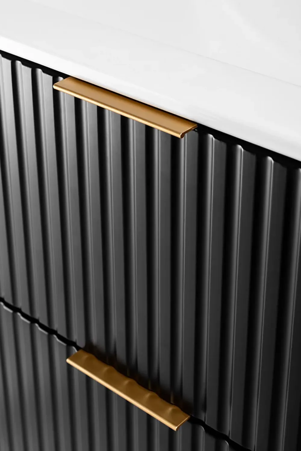 Meuble Sous Lavabo|Furnidea Meuble sous double vasque sur pieds FLOW noir 120 cm