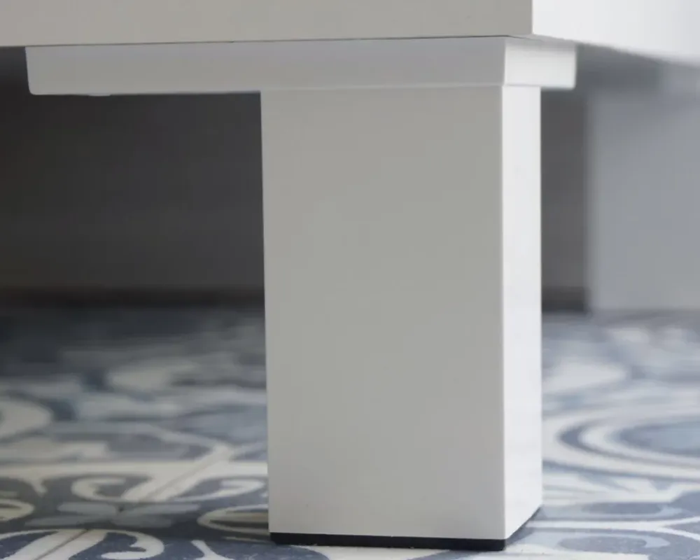 Meuble Sous Lavabo|Pegane Meuble sous lavabo 1 porte coloris blanc brillant - Hauteur 64 x Longueur 59 x Profondeur 45 cm