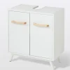 GoodHome Meuble sous lavabo à poser Ladoga L. 60 x H. 65 x P. 36 cm