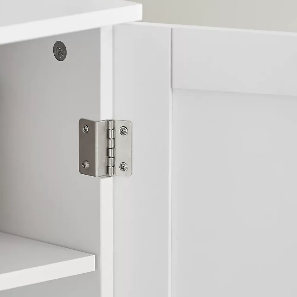Sobuy Meuble Sous Lavabo Colonne Salle de Bain, BZR18-II-W,