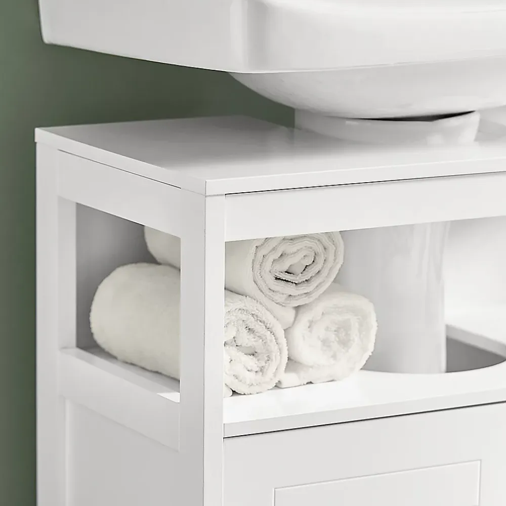 Meuble Sous Lavabo|Sobuy Meuble sous lavabo Meuble sous évier Meuble de Salle, FRG128-II-W,