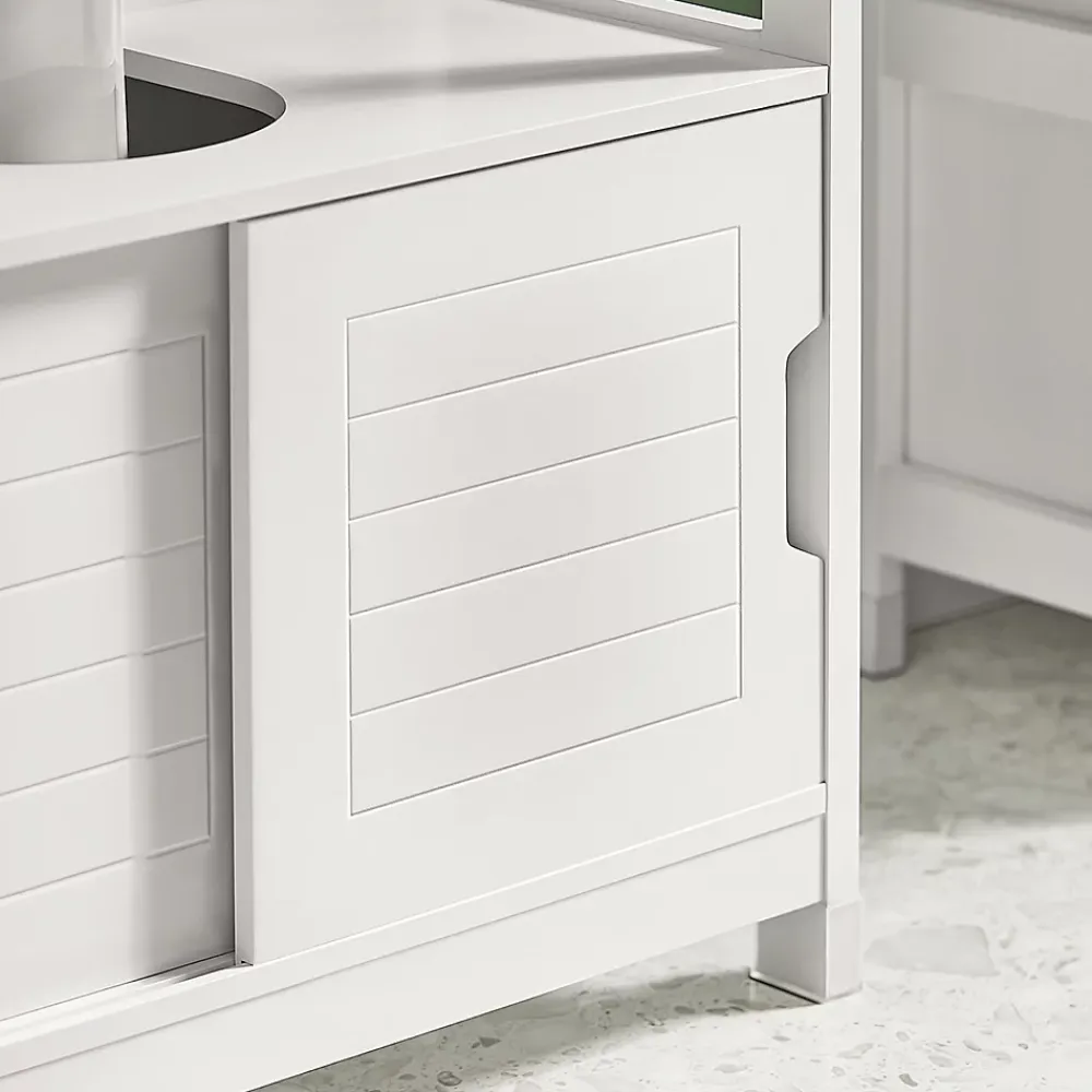 Meuble Sous Lavabo|Sobuy Meuble sous lavabo Meuble sous évier Meuble de Salle, FRG128-II-W,