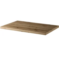[En.Casa] Meuble sous lavabo Newport 61 x 60 x 40 cm noir effet chêne en.casa
