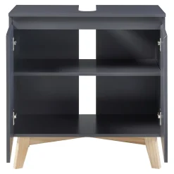 [En.Casa] Meuble sous lavabo Overath 60 x 60 x 30 cm gris en.casa