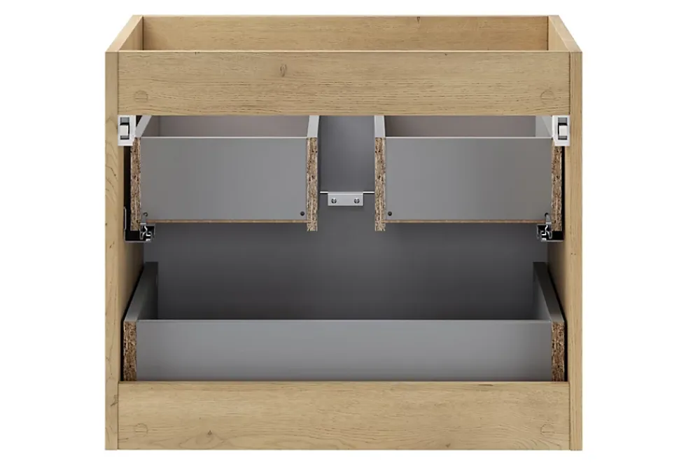 Meuble Sous Lavabo|Furnidea Meuble sous lavabo suspendu TERRA CREMONA chêne cremona 60 cm