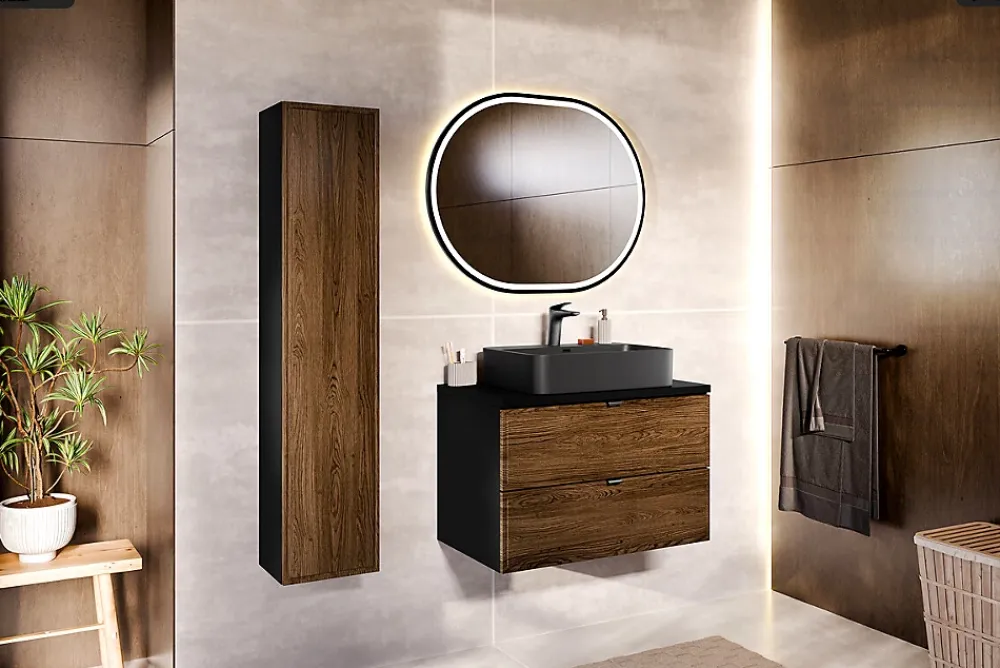 Otitec Meuble sous vasque - 80 cm - MÖRK