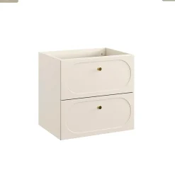 Otitec Meuble sous vasque - 60 cm - 2 tiroirs - SAND