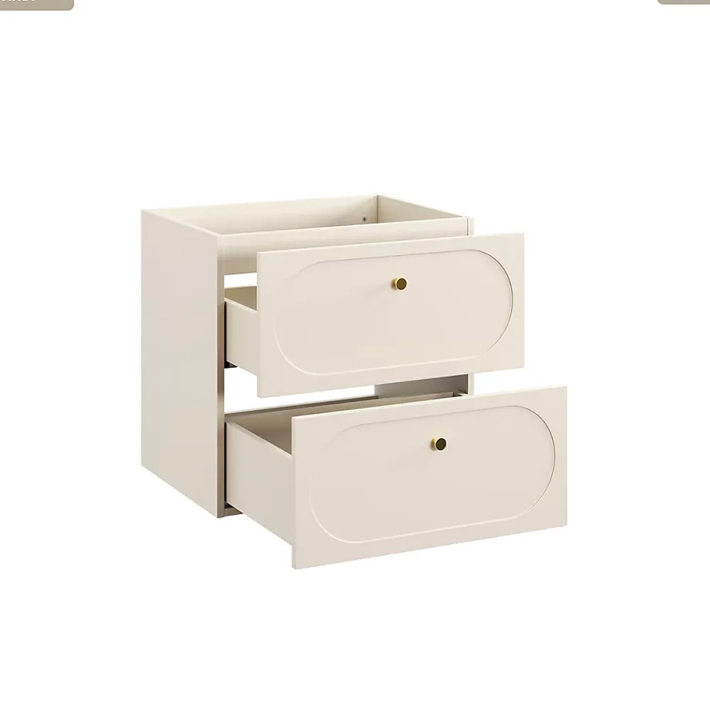 Otitec Meuble sous vasque - 60 cm - 2 tiroirs - SAND