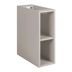 Furnidea Meuble sous vasque à 2 portes FLOW CACHEMIRE 120 cm avec 2 x l'étagères - extensions et plan