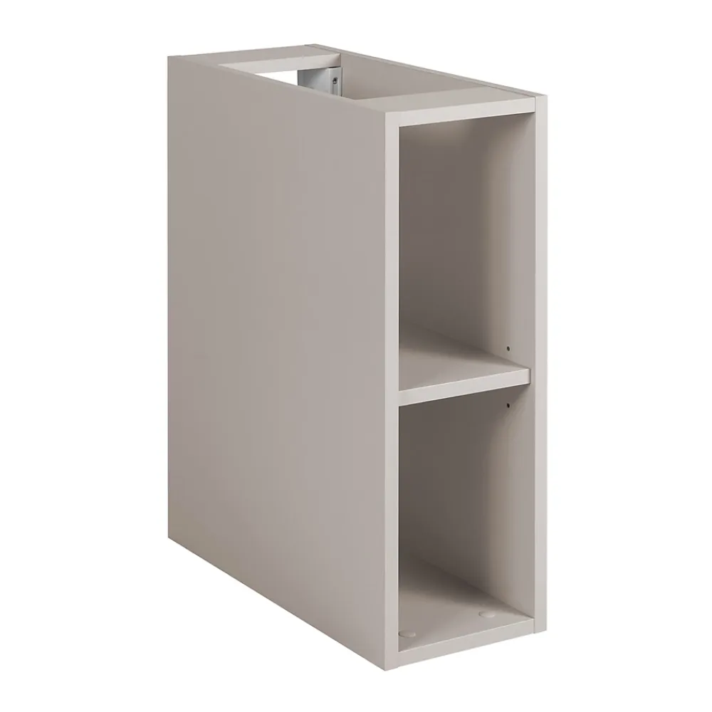 Furnidea Meuble sous vasque à 2 portes FLOW CACHEMIRE 120 cm avec 2 x l'étagères - extensions et plan