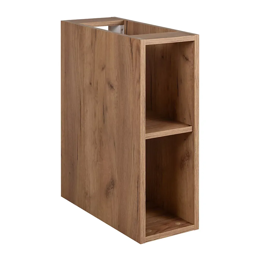 Meuble Vasque|Furnidea Meuble sous vasque à 2 portes FLOW CHÊNE 120 cm avec 2 x l'étagères - extensions et plan