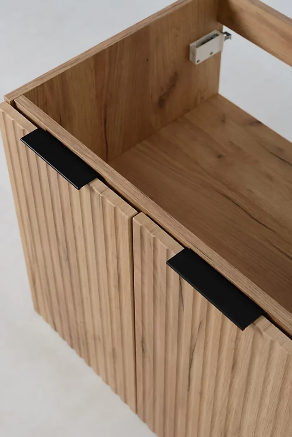 Meuble Vasque|Furnidea Meuble sous vasque à 2 portes FLOW CHÊNE 120 cm avec 2 x l'étagères - extensions et plan