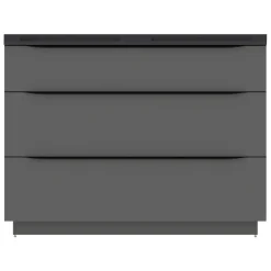 Meuble sous vasque à poser gris anthracite l.120 x H.88 x P.50 cm, Pamili