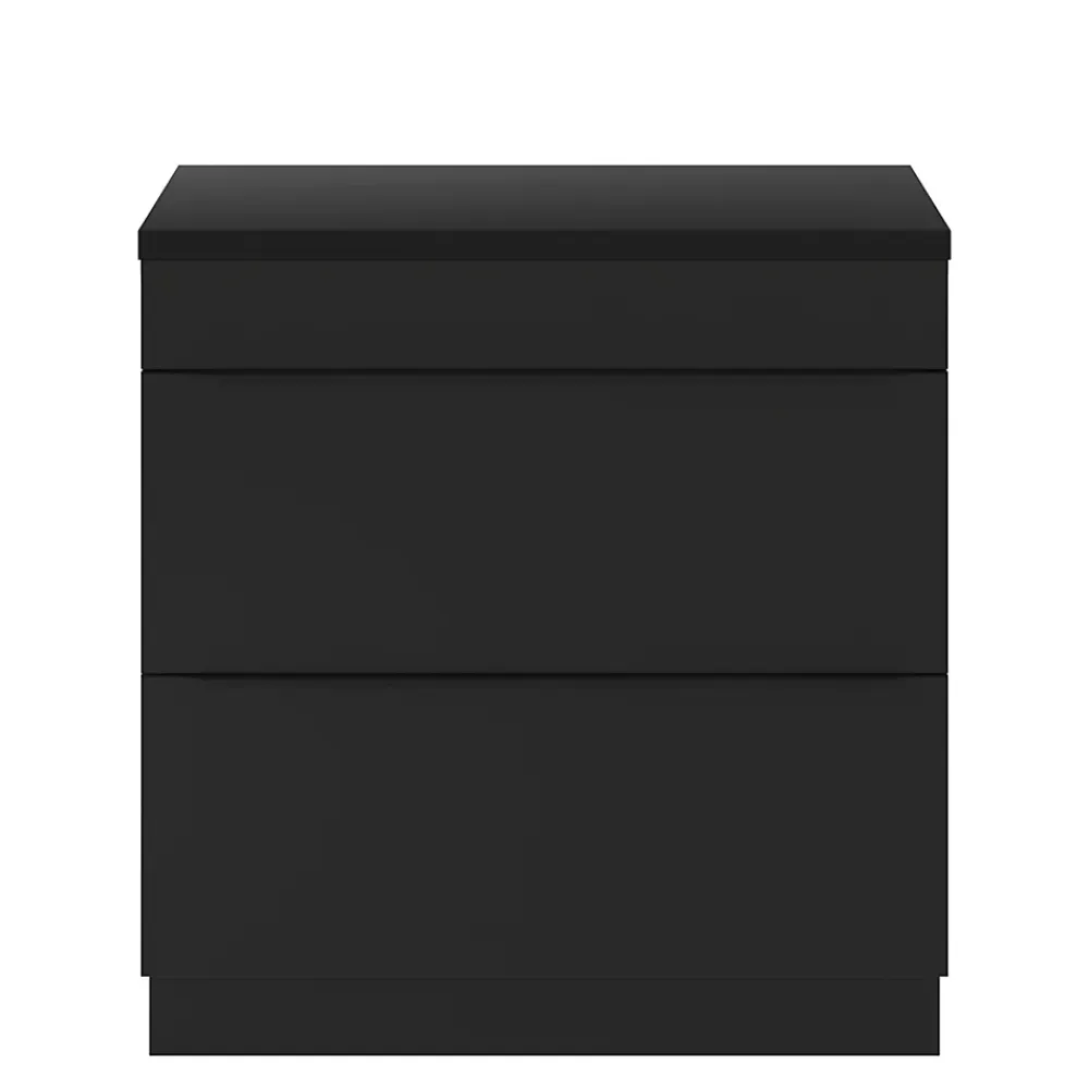 Meuble Buanderie|Meuble De Salle De Bains Faible Profondeur|GoodHome Meuble sous vasque à poser noir mat l.80 x H.82 x P.45 cm, Imandra