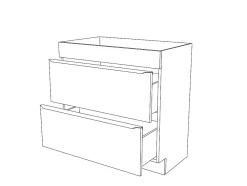 Meuble Buanderie|Meuble Sous-Vasque|GoodHome Meuble sous vasque à poser blanc brillant l.80 x H.82 x P.45 cm, Imandra