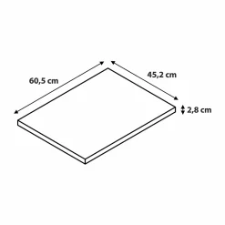 Meuble Buanderie|Meuble Vasque|GoodHome Meuble sous vasque à poser 2 tiroirs 1 niche placage chêne l.60 cm + plan de toilette placage chêne, Perma