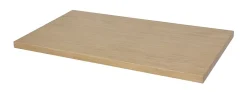 Meuble Buanderie|GoodHome Meuble sous vasque à poser 2 tiroirs 1 niche placage chêne l.80 cm + plan de toilette placage chêne, Perma