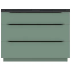 Meuble Buanderie|Meuble Sous-Vasque| Meuble sous vasque à poser vert sauge mat l.120 x H.88 x P.50 cm, Pamili